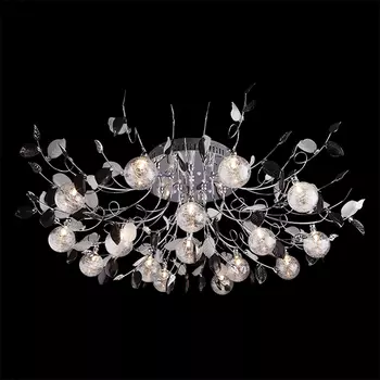 Люстра с пультом Eurosvet 5109 5109/16 хром/синий+красный+фиолетовый