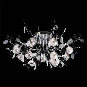 Люстра с пультом Eurosvet 5109 5109/13 хром/синий+красный+фиолетовый