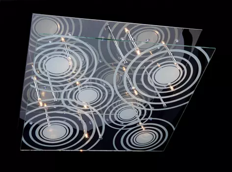 Люстра с пультом Eurosvet 5181 5181/10 хром/синий+красный+фиолетовый