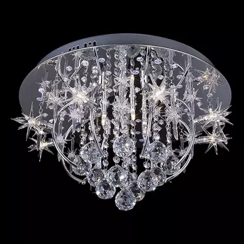 Люстра с пультом Eurosvet 5390 5390/12 хром/синий+красный+фиолетовый