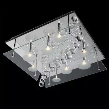 Люстра с пультом Eurosvet 5397 5397/8 хром/красный+синий+фиолетовый