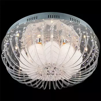 Люстра с пультом Eurosvet 5408 5408/12 хром/синий+красный+фиолетовый