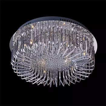 Люстра с пультом Eurosvet 5415 5415/9 хром/синий+красный+фиолетовый