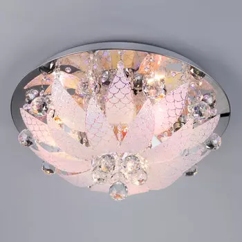 Люстра с пультом Eurosvet 5563 5563/6 хром/синий+красный+фиолетовый