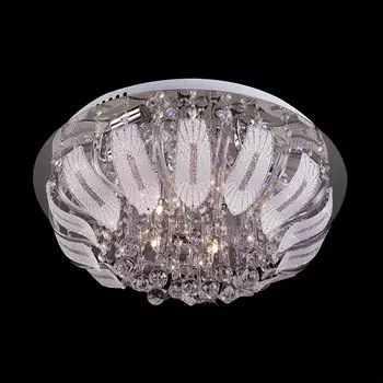 Люстра с пультом Eurosvet 5575 5575/5+4 хром/синий+красный+фиолетовый