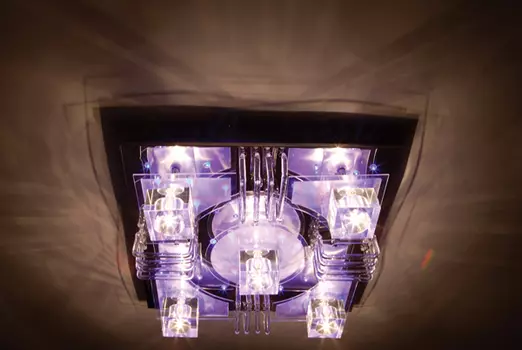 Люстра с пультом Eurosvet 5588 5588/5 хром/синий+красный+фиолетовый