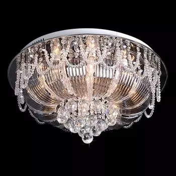 Люстра с пультом Eurosvet 5592 5592/10 хром/синий+красный+фиолетовый