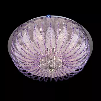 Люстра с пультом Eurosvet 5595 5595/11+8 хром/белый-синий+красный +фиолетовый