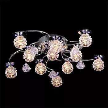 Люстра с пультом Eurosvet 80002/11 хром/синий+красный+фиолетовый