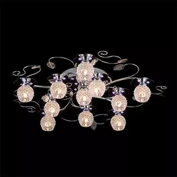 Люстра с пультом Eurosvet 80003/11 хром/синий+красный+фиолетовый