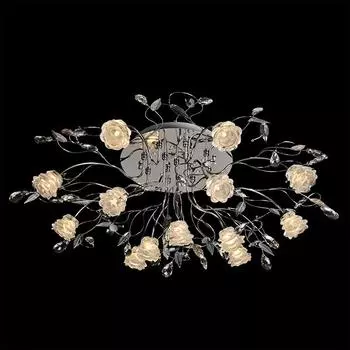 Люстра с пультом Eurosvet 80007/13 хром/синий+красный+фиолетовый