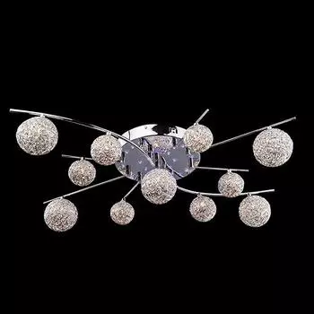 Люстра с пультом Eurosvet 80009 80009/11 хром/синий+красный+фиолетовый