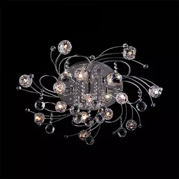 Люстра с пультом Eurosvet 85033 85033/15 хром/синий+красный+фиолетовый