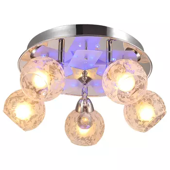 Люстра с пультом ID lamp Abilene 200/5PF-Chrome