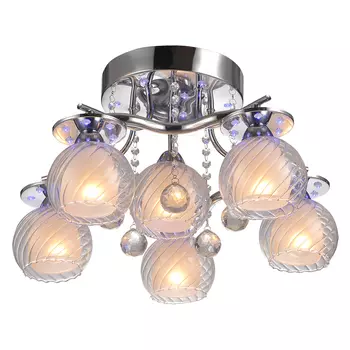 Люстра с пультом ID lamp Bakersfield 224/6PF-Chrome