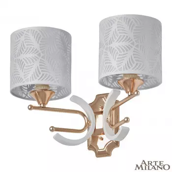 Настенное бра Arte Milano Florentia-2097 302097/2W Wh/Gd
