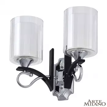 Настенное бра Arte Milano Florentia-9167 309167/2W Bk/Ni