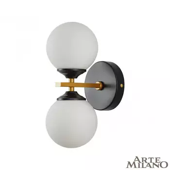 Настенное бра Arte Milano Neapolis71580 271580/2B BK/GD