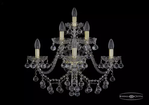 Настенное бра Bohemia 1409 1409B/3+2+1/240/XL/G