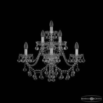 Настенное бра Bohemia 1409 1409B/3+2+1/240/XL Ni