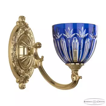 Настенное бра Bohemia 7209 7209B10/1/175 G P1 U Clear-Blue/H-1I