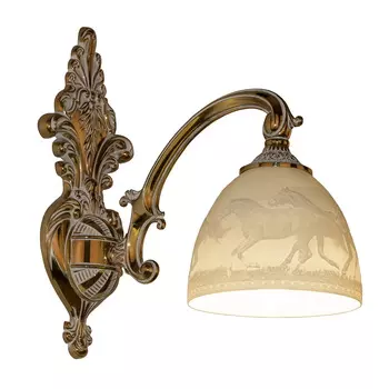 Настенное бра Bohemia 7209 7209B14/1/175 GW P1 D Horse