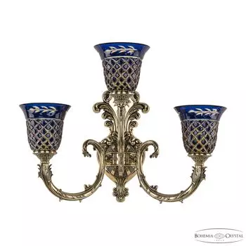 Настенное бра Bohemia Florence 7109B15/2+1/210 GB P2 U Amber-Blue/H-1J