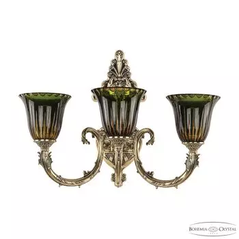 Настенное бра Bohemia Florence 7109B15/3/210 GB P2 U Amber-Green/H-1K