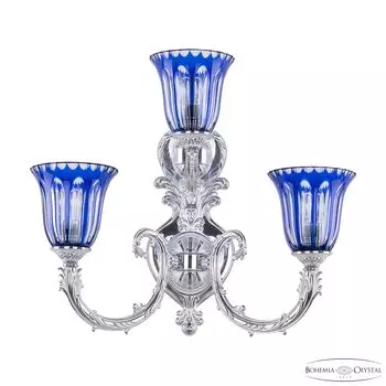 Настенное бра Bohemia Florence 7109B16/2+1/210 NW P2 U Clear-Blue/H-1H