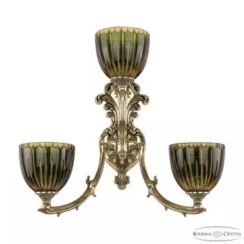 Настенное бра Bohemia Verona 7211B15/2+1/210 GB P1 U Amber-Green/H-1K
