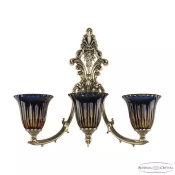 Настенное бра Bohemia Verona 7211B15/3/210 GB P2 U Amber-Blue/H-1K