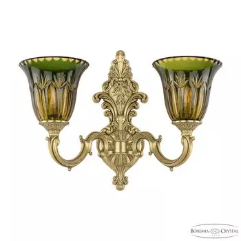 Настенное бра Bohemia Verona 7214B14/2/175 FP P2 U Amber-Green/H-1I