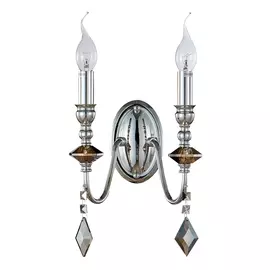 Настенное бра Crystal Lux Mercedes MERCEDES AP2 CHROME/SMOKE