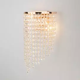 Настенное бра Eurosvet Cinila 3102/2 золото/прозрачный хрусталь Strots