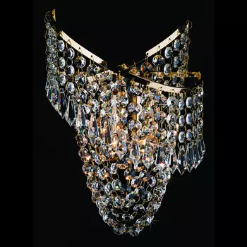 Настенное бра Eurosvet 3103 3103/2 золото/прозрачный хрусталь Strotski