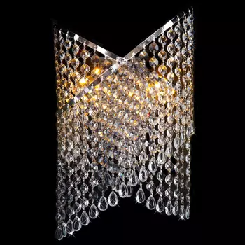 Настенное бра Eurosvet 3105 3105/3 хром/прозрачный хрусталь Strotski