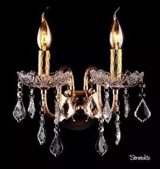 Настенное бра Eurosvet 3131 3131/2 золото Strotski