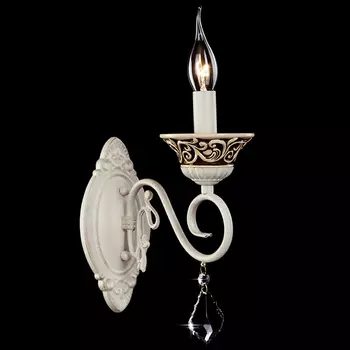 Настенное бра Eurosvet 3160 3160/1 белый с золотом/хрусталь Strotski