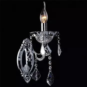 Настенное бра Eurosvet 3310 3310/1 хром/прозрачный хрусталь Strotski