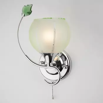 Настенное бра Eurosvet 3353,3457 3457/1 хром/зеленый