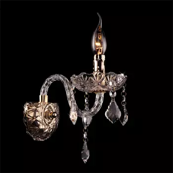 Настенное бра Eurosvet 3500 3500/1 золото/прозрачный хрусталь Strotski