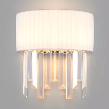 Настенное бра Eurosvet Amantea 10106/2 хром/прозрачный хрусталь Strots