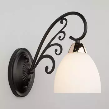 Настенное бра Eurosvet Arabella 70087/1 черный/золото