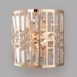 Настенное бра Eurosvet Lory 10116/2 золото/прозрачный хрусталь Strotsk