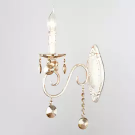 Настенное бра Eurosvet Ravenna 10104/1 белый с золотом/тонированный хр