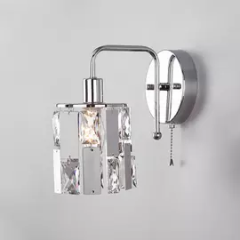 Настенное бра Eurosvet Scoppio 10101/1 хром/прозрачный хрусталь Strots