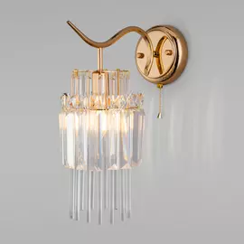 Настенное бра Eurosvet Sevilia 10119/1 золото/прозрачный хрусталь Stro