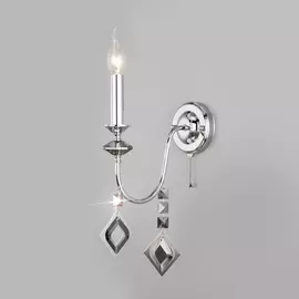 Настенное бра Eurosvet Telao 10120/1 хром/дымчатый хрусталь Strotskis