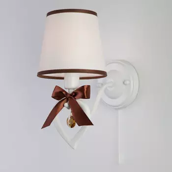 Настенное бра Eurosvet Terry 60066/1 белый/коричневый