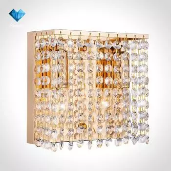 Настенное бра Eurosvet Twinkle 10062/2 золото/прозрачный хрусталь Strotski